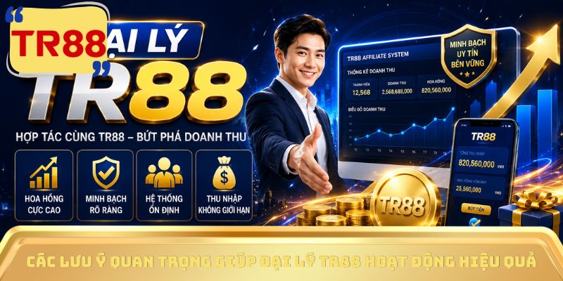 Các lưu ý quan trọng giúp Đại Lý TR88 hoạt động hiệu quả